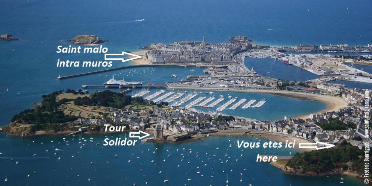 Logement Entier Saint Malo Vue Mer, Proche Ferry, Commerces Et Plage Solidor 50 M Екстериор снимка